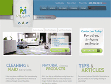 Tablet Screenshot of livecleantoday.com